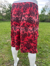 Load image into Gallery viewer, Sz XL red and black ombré SYF embroidered swim trunks