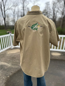 2XL BMFS Meet me at the creek embroidered button up