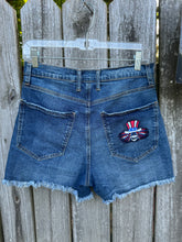 Load image into Gallery viewer, Women’s sz 9 one of a kind cut off shorts
