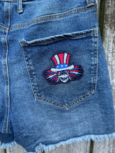 Load image into Gallery viewer, Women’s sz 9 one of a kind cut off shorts
