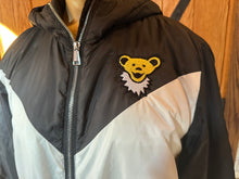 Load image into Gallery viewer, Women’s Sz M one of a kind GD hooded puffer jacket
