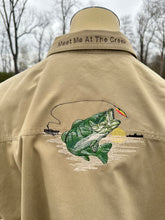 Load image into Gallery viewer, 2XL BMFS Meet me at the creek embroidered button up
