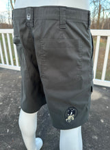 Load image into Gallery viewer, Sz 36 embroidered Dire Wolf quick dry shorts
