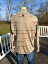 Load image into Gallery viewer, Sz XL Dire Wolf embroidered 1/4 zip sweater
