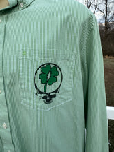 Load image into Gallery viewer, Sz L Steal Your Lick St.Paddies Day Oxford button down
