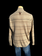 Load image into Gallery viewer, Sz XL Dire Wolf embroidered 1/4 zip sweater
