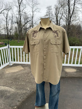 Load image into Gallery viewer, 2XL BMFS Meet me at the creek embroidered button up

