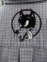 Load image into Gallery viewer, Sz 2XL Black and grey embroidered button down
