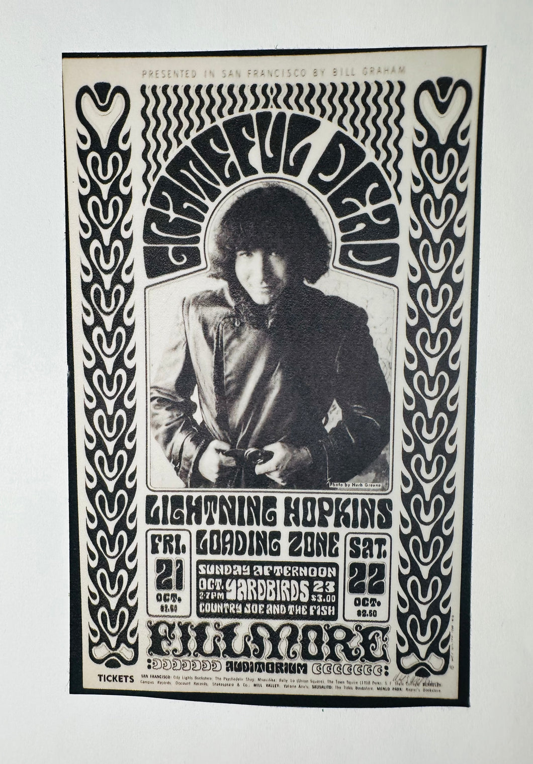 Jerry Fillmore show sticker