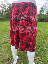 Load image into Gallery viewer, Sz XL red and black ombré SYF embroidered swim  trunks
