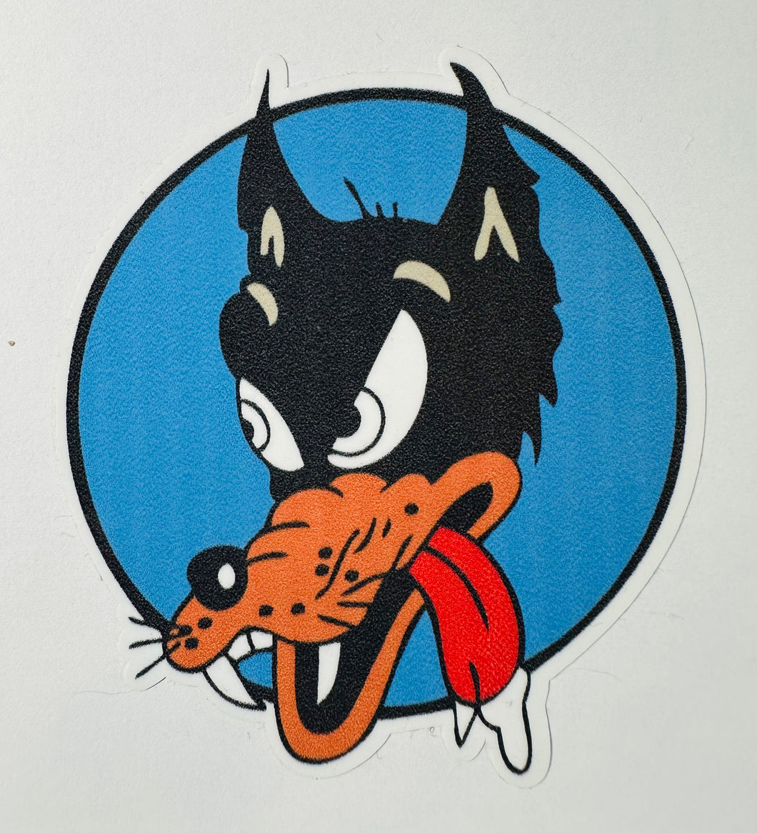 High quality laminated vinyl Wolf sticker