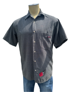 Sz M embroidered Dickies Bertha button up