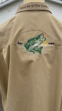Load image into Gallery viewer, 2XL BMFS Meet me at the creek embroidered button up
