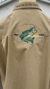 2XL BMFS Meet me at the creek embroidered button up