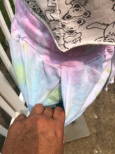 Load image into Gallery viewer, Sz M tie dyed embroidered mushroom shorts
