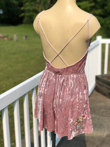Sz M SYF velour romper