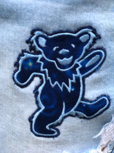 Load image into Gallery viewer, Sz M denim bear skirt
