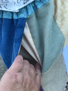 Sz S patchwork Birdsong skirt with pockets