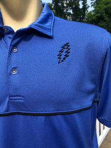 Grateful Dead bolt embroidered golf shirt