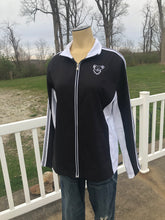 Load image into Gallery viewer, Sz M Embroidered athletic wear zip up
