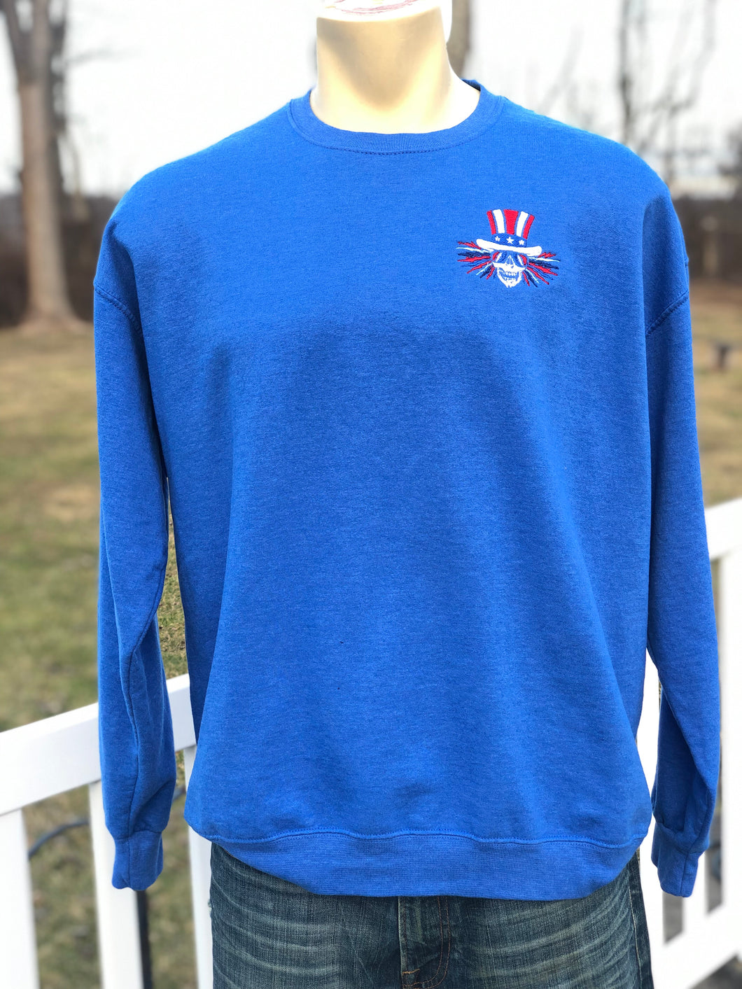US Blues embroidered crew neck