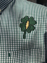 Load image into Gallery viewer, Sz L Lucky Lightning embroidered button up shirt
