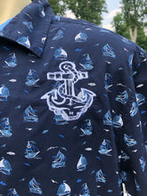 Load image into Gallery viewer, Lost Sailor Grateful Dead embroidered button up
