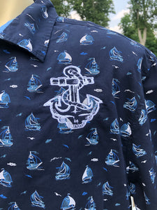 Lost Sailor Grateful Dead embroidered button up