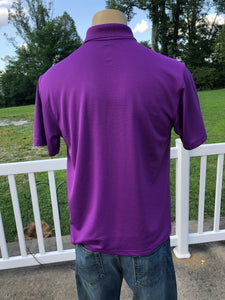 Sz M morel mushroom polo